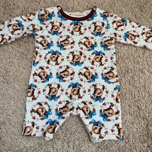 RARE Gucci Baby 0-3 Deer Jumper Sleeper EUC